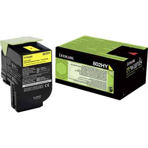 Lexmark 80C2HY0  - Toner żółty 802HY do Lexmark CX410, CX510
